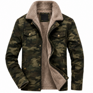 Imported Fur Lining Camouflage Jackets For Men