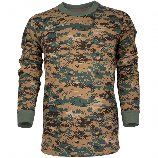 Digital Woodland Camo Long Sleeve Shirt Digital Woodland Camo Long Sleeve Shirt