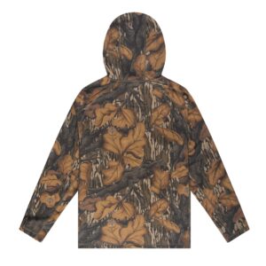 Mossy Oak Woodsman Grid Fleece 1/4 Zip Hoodie