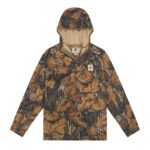 Mossy Oak Woodsman Grid Fleece 1/4 Zip Hoodie