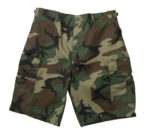 Woodland Camo BDU Military Shorts - Poly Cotton