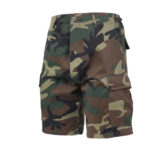 Woodland Camo BDU Military Shorts - Poly Cotton