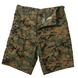 Woodland Digi Camo BDU Military Shorts