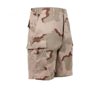 Tri Color Desert Camo BDU Military Shorts
