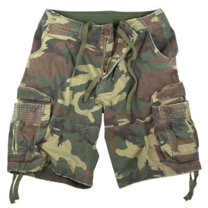 Vintage Woodland Camo Infantry Fatigue Shorts