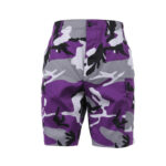 Purple Camo BDU Military Shorts