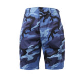 Sky Blue Camo BDU Military Shorts