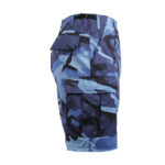 Sky Blue Camo BDU Military Shorts