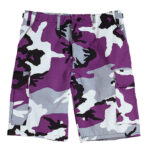 Purple Camo BDU Military Shorts